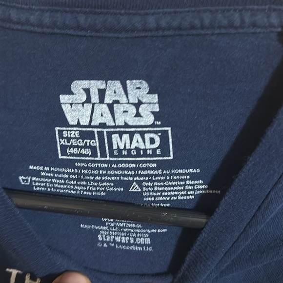 Star Wars Navy Mandalorian T-Shirt - Picture 3 of 4